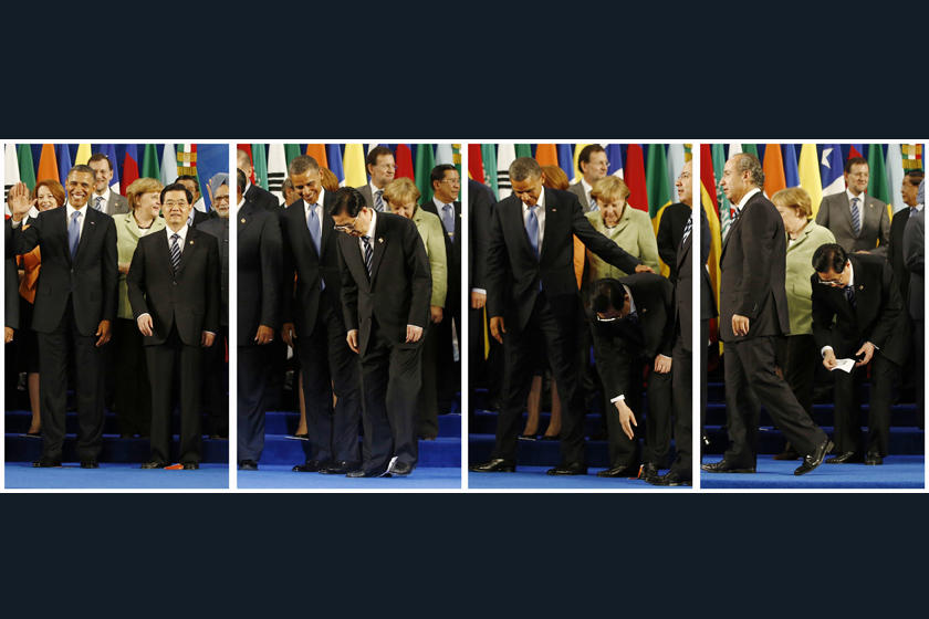 2012年，第七届G20峰会在墨西哥举行，时任中国国家主席胡锦涛出席。