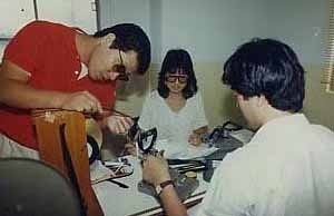 1986年，车田正美在东映动画大泉摄影所参观动画版剪接